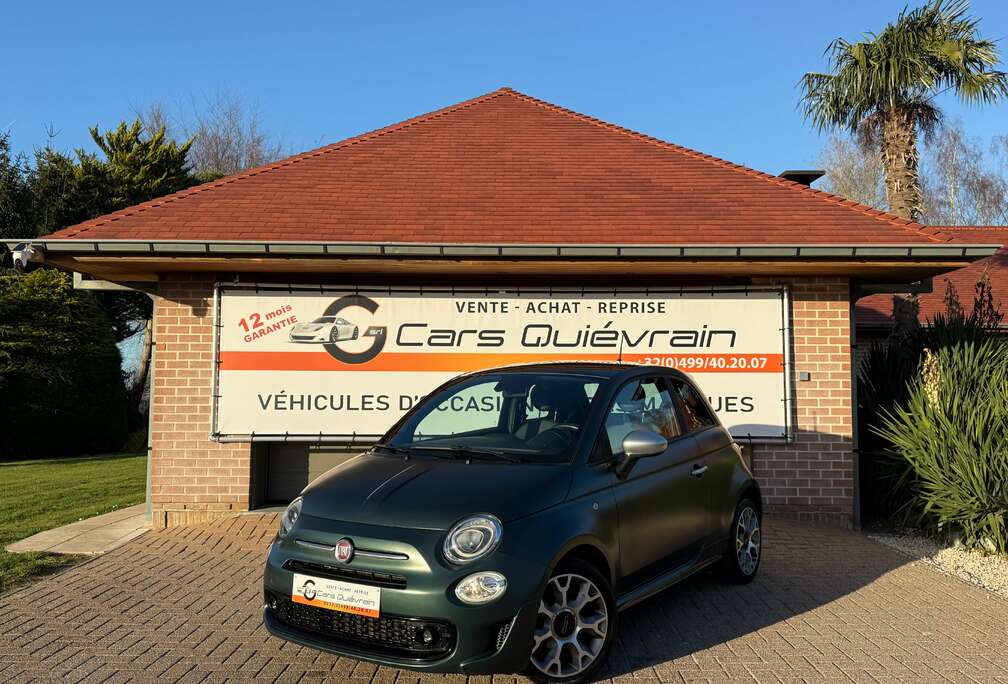 Fiat 1.2i Sport BOITE AUTO./VERT MAT/TOIT PANO./GAR.1AN