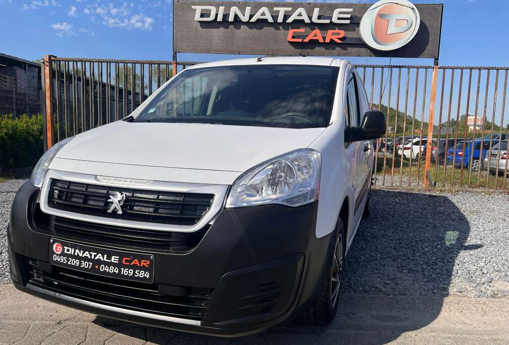 Peugeot 1.6 BlueHDi L2H1 - TVAC - 3 places - clima - cruise - att - 1er proprio