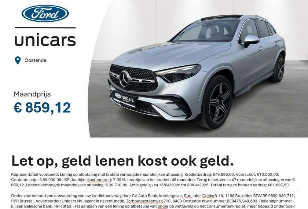 Mercedes-Benz GLC de 4MATIC AMG Line Panoramisch dak