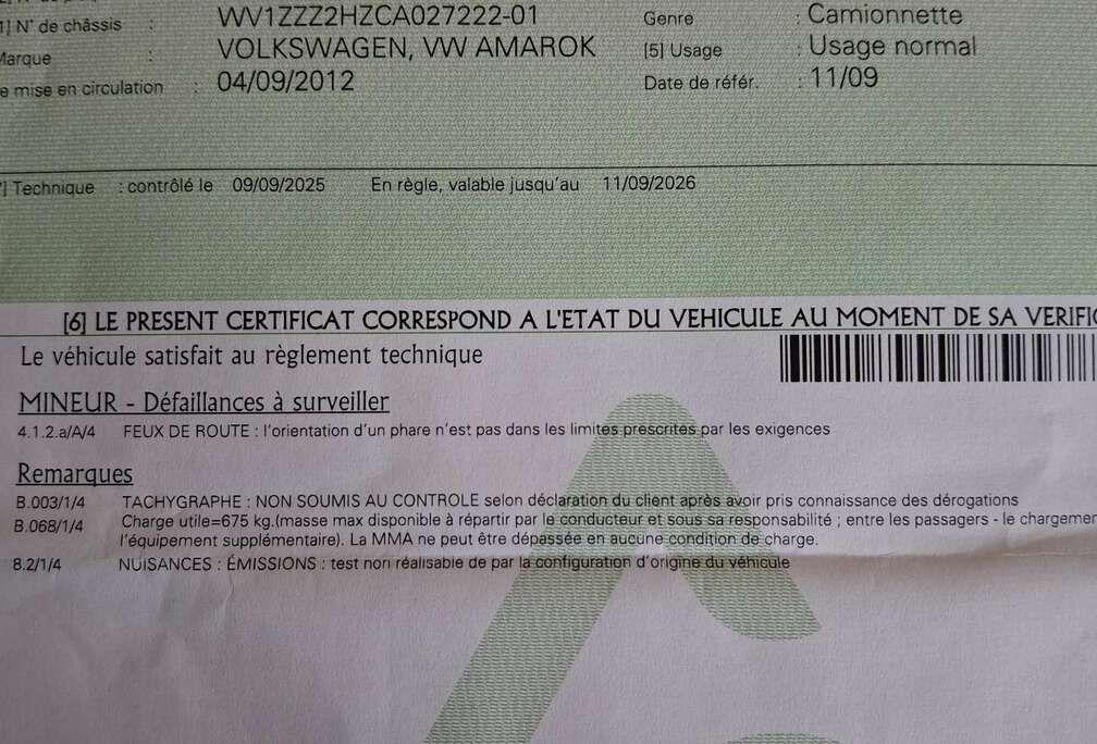 Volkswagen 2.0 CR Bi-TDi 4Motion Baseline