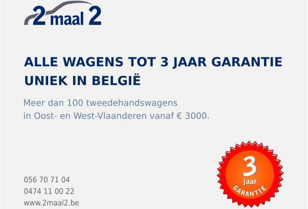2.0 HDi 2 JAAR garantie=UNIEK in België