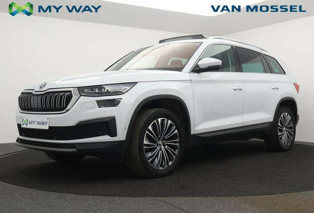 Skoda Kodiaq Clever+ 2.0TDI 150PK *AUTOMAAT*PANODAK*7 ZITPLAATSEN*LEDER*CAMERA*ACC*PDC*NAVI*...*