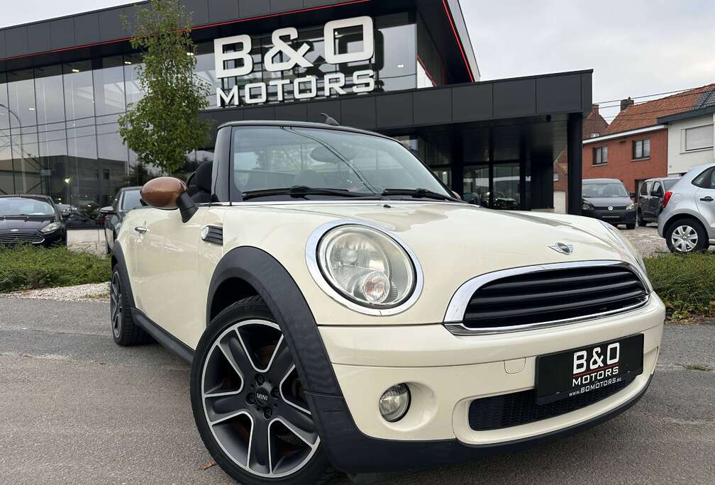 MINI One Cabrio 1.6i Beige 3d - Navi - LEZ OK - zeer mooie opties!