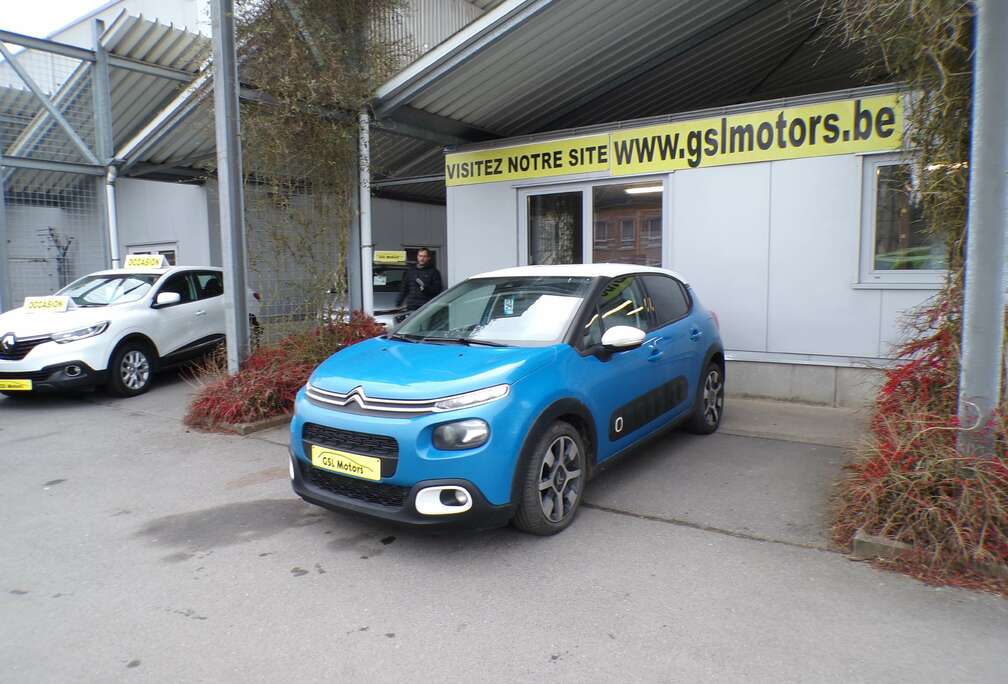 Citroen 1.6BlueHDi 100cv bleu 01/17 89.399km Airco GPS USB