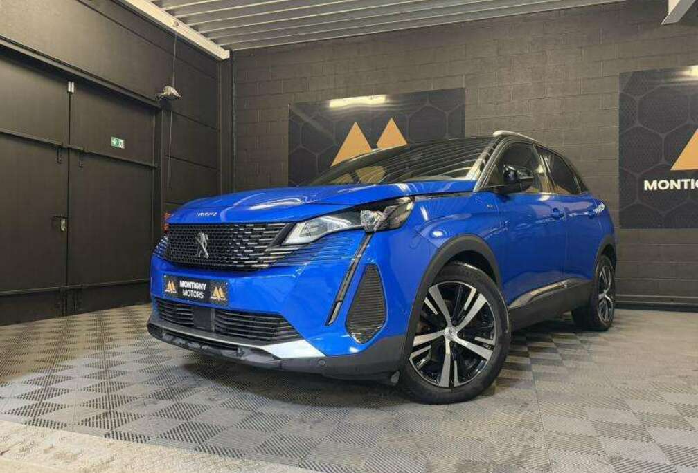 Peugeot 1.2 131cv GT EAT8 bleu 2021 Navi/Clim/Carplay/Cam