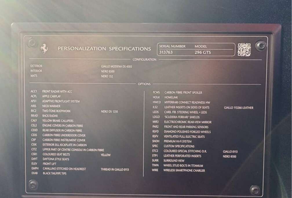 Ferrari GTS Full Full options CARBON LIFT JBL HEAD UP 1 HA