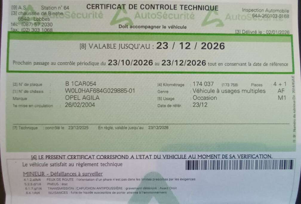 Opel Agila 1.0i XEP 12v Cosmo