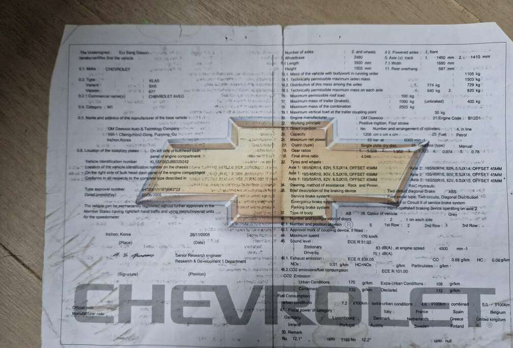 Chevrolet 1.2i L