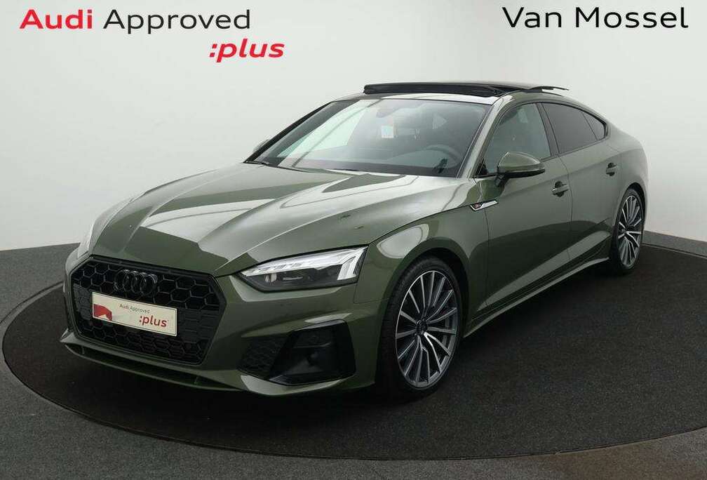 Audi Sportback Audi A5 Sportback 3X S-LINE 35TFSI 150PK *AUTOMAAT*PANO DAK*SFEERVERLICHTING PLUS*SHADOWLOOK*SPORTSEATS*NAVI*AP