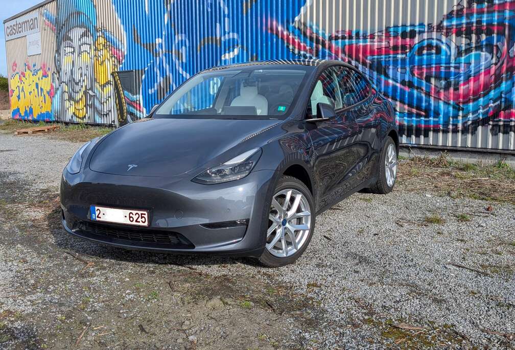 Tesla Model Y AWD LR - TVA BTW Récup - Int. blanc - Attache rem.