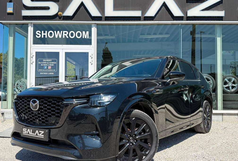 Mazda CX-60 3.3 e-Skyactiv-D_TVA 21%_CARPLAY_CUIR_NAVI_FULLBLACK