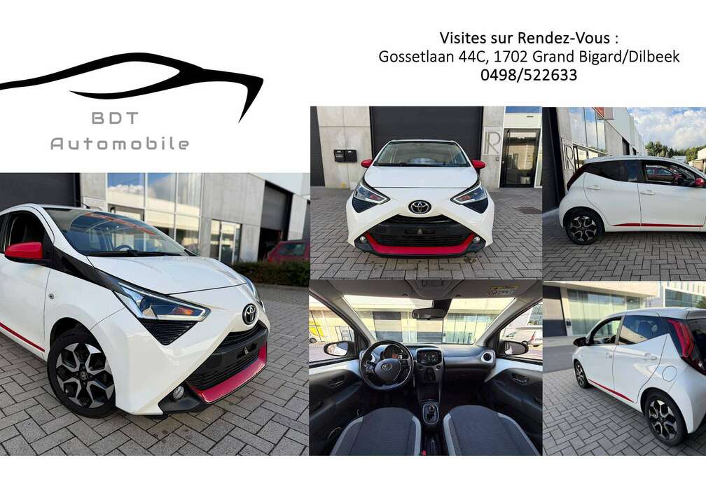 Toyota 1.0i VVT-i Boite Auto 1er Prop. Airco ApplecarPlay Jantes Alu * Garantie Toyota 04/2029 *