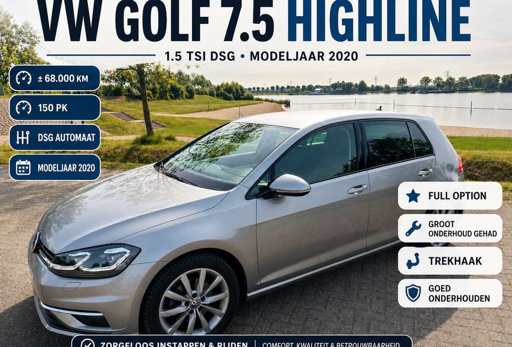 Volkswagen Volkswagen Golf 7.5 Highline 1.5 TSI DSG  Full Option  Modeljaar 2020