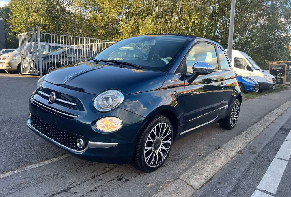 Fiat 500C 1.0i MHEV Dolcevita CABRIO FULL CUIR GPS CRÉDIT 100% GARANTIE CARNET D’ENTRETIEN