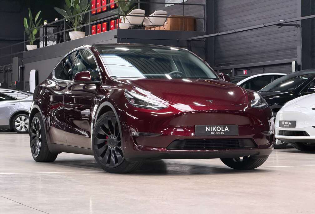 Tesla PERFORMANCE - FULL SELF DRIVING ACTIVE -CHERRY RED