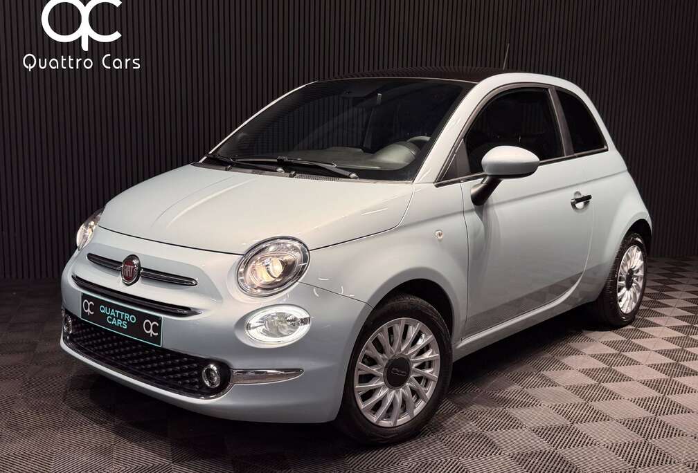 Fiat 500 1.0i Hybrid - Car play - Gps - Toit pano - Verde Rugiada