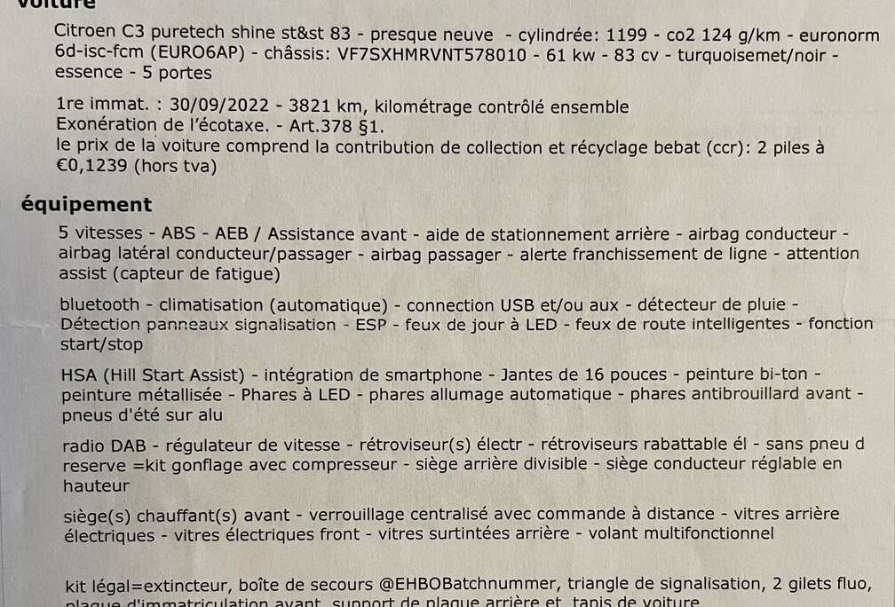 Citroen C3 1.2i PureTech Shine S