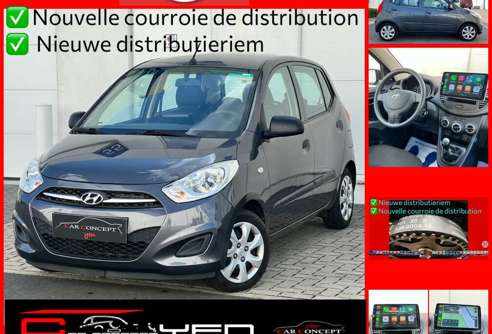 Hyundai i10 1.1i Lounge BlueDrive*Carplay*Bluetooth*Airco*New distribution*Garantie
