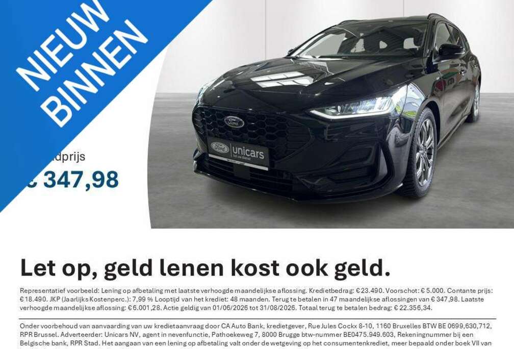 Ford 1.0i Ecoboost MHEV 114kW ST-Line AUTOMAAT