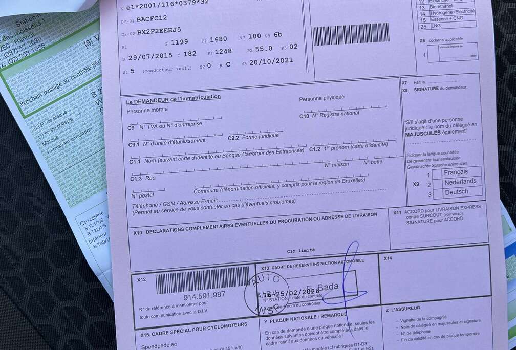 Opel 1.3CDTI Pret a tre Immatriculé Feuille Rose