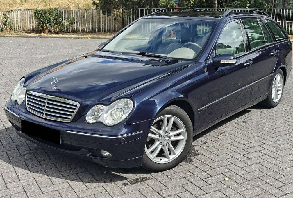 Mercedes-Benz C180K W203 Elegance Break 2003 183Km Bi-Xenon Airco Euro 4 CT BLANCO
