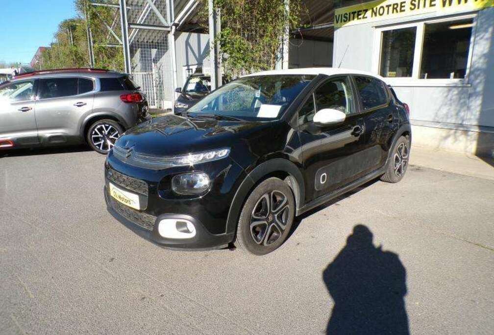 Citroen 1.2 82cv noir 02/17 93931km Airco Capteurs Cruise