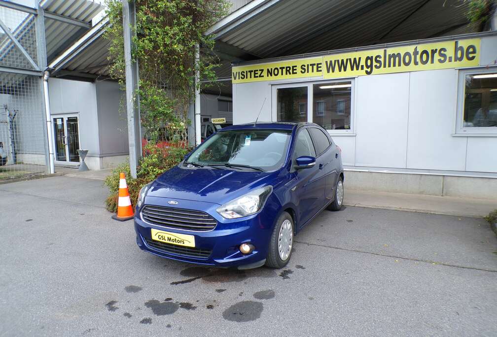 Ford 1.2i 85cv Bleue  01/2018 52.647km Airco GPS Radio
