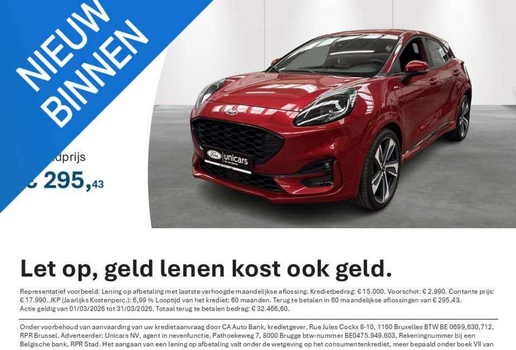 Ford 1.0i Ecoboost 92kW ST-Line X