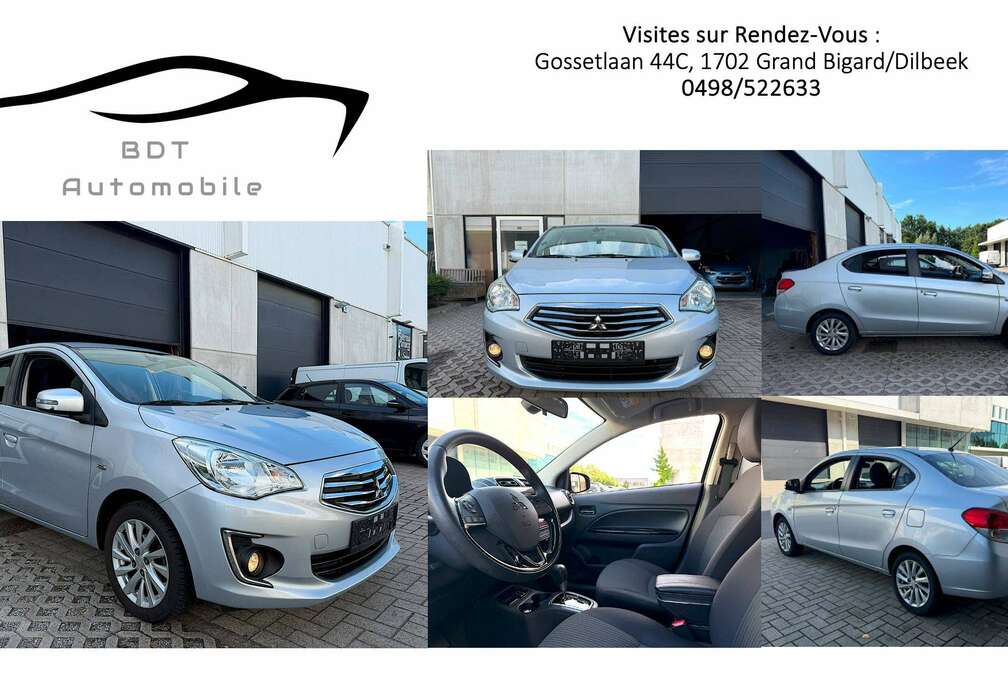Mitsubishi 1.2i Boite Auto 1er Prop Carnet Airco Jtes Alu Cruise Control Capteurs de recul Bluethoot Cruise * Garantie 12 Mois*