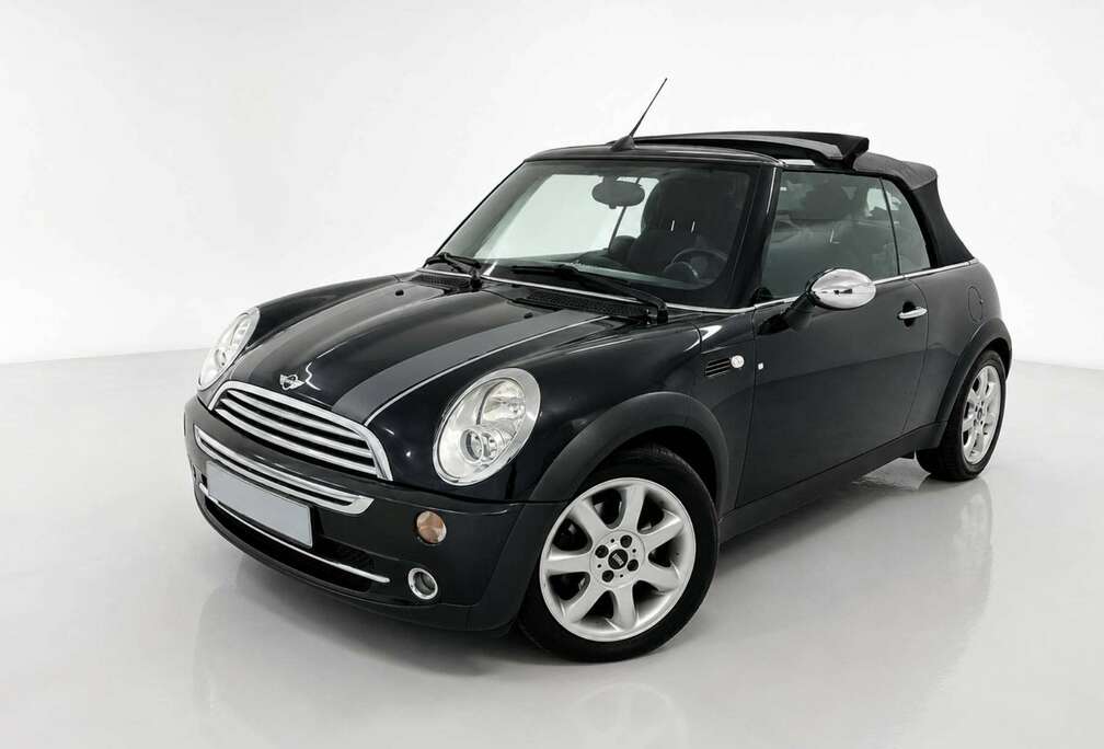 MINI 1.6 CABRIO - AIRCO - LEDEREN RECARO SPORTZET- SUPER GROOT ONDERHOUD - TOP !!  8 Jaar zelfde Eigenaar !!