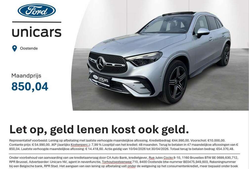 Mercedes-Benz GLC de 4MATIC AMG Line BTW-wagen - Panoramisch dak