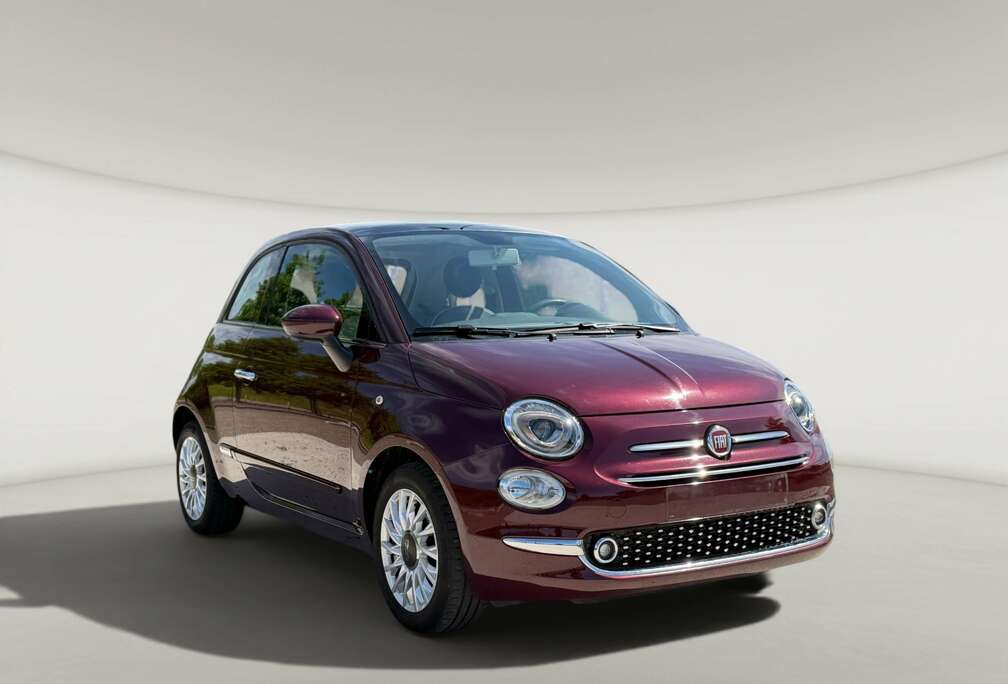 Fiat 500 1.2i  Garantie  45.000km  Navi  Radar