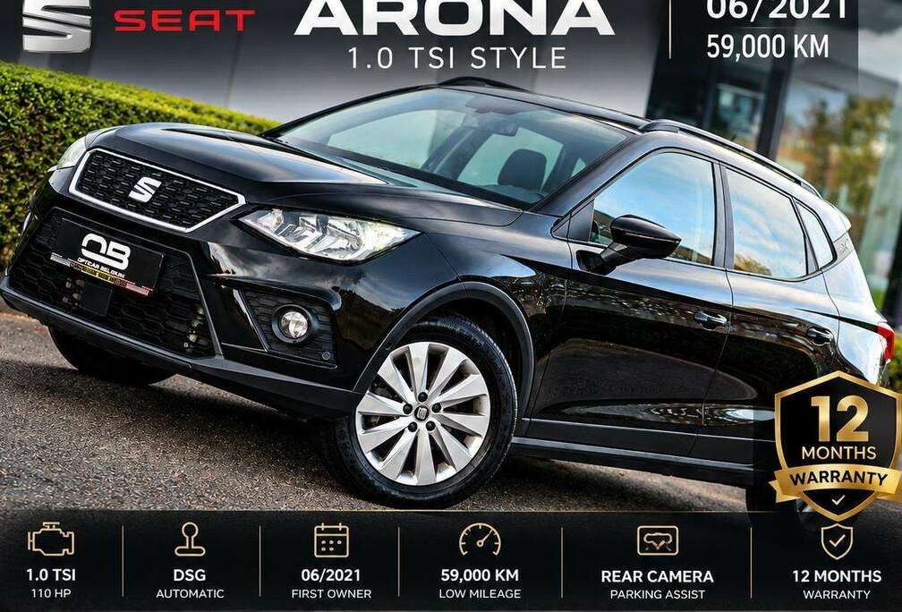 SEAT ** 1.0 TSI - 59.000 km - 06/2021 - DSG - Camera - 1 Owner - Euro 6D- Garantie **