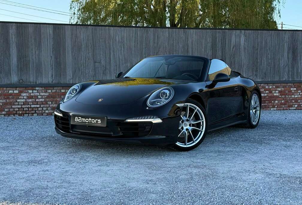 Porsche -991.1 carrera 4 cabriolet/belgisch/sportuitlaat/sportchrono/leder/107000km