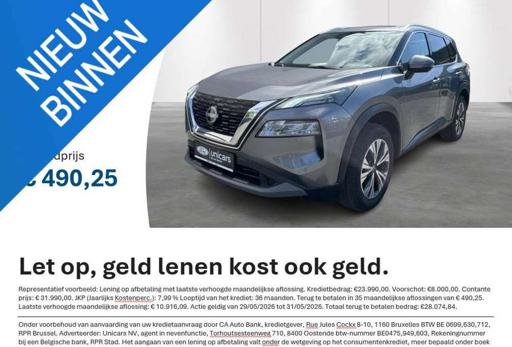 Nissan Mild-Hybrid 163 X-Tronic N-Connecta 7 ZITPLAATSEN,