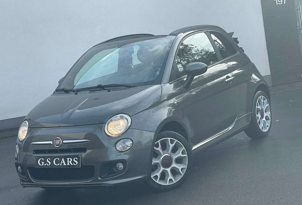 Fiat 500 S 1.2i cabriolet // garantie 12 mois //