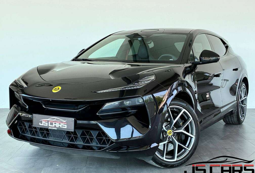 Lotus BEV EDS 450 S 4WD-1ERPRO-GPS-T. PANO-CARPLAY-HUB-CUIR JASPER RED/BLACK-AUDIO KEF-CAMERA360-JANTES22-PDC