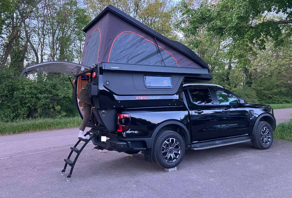 Trailer-Anhänger Afzet camperunit Stork voor pickup type Ranger