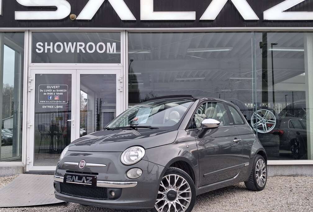Fiat 500C 1.2i Lounge / CABRIO / CLIM / DETECTEUR ARR/