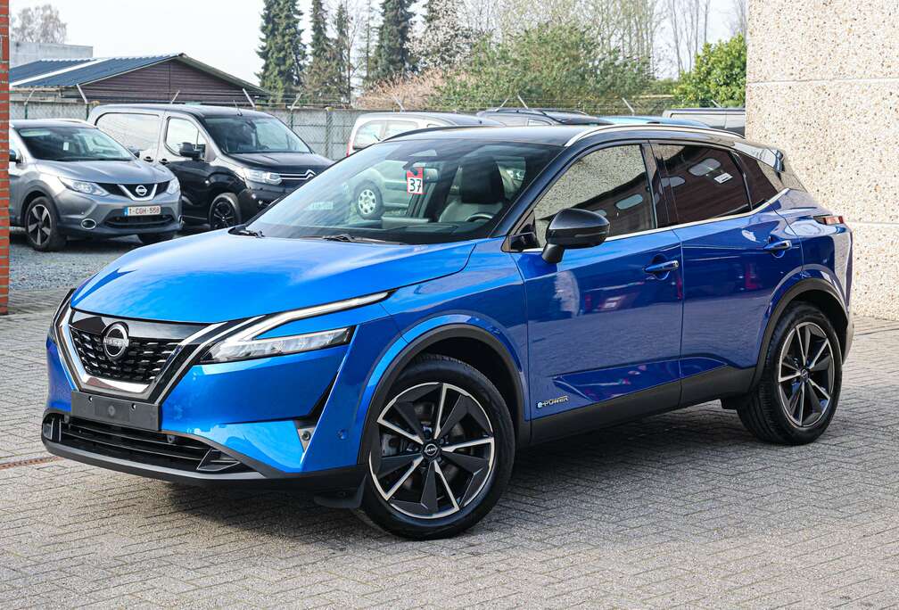 Nissan E-POWER*BENZINE-HYBRIDE*TEKNA-UITVOERI*GLAZEN-DAK*