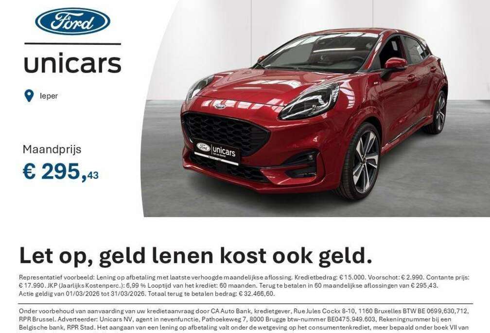Ford 1.0i Ecoboost 92kW ST-Line X