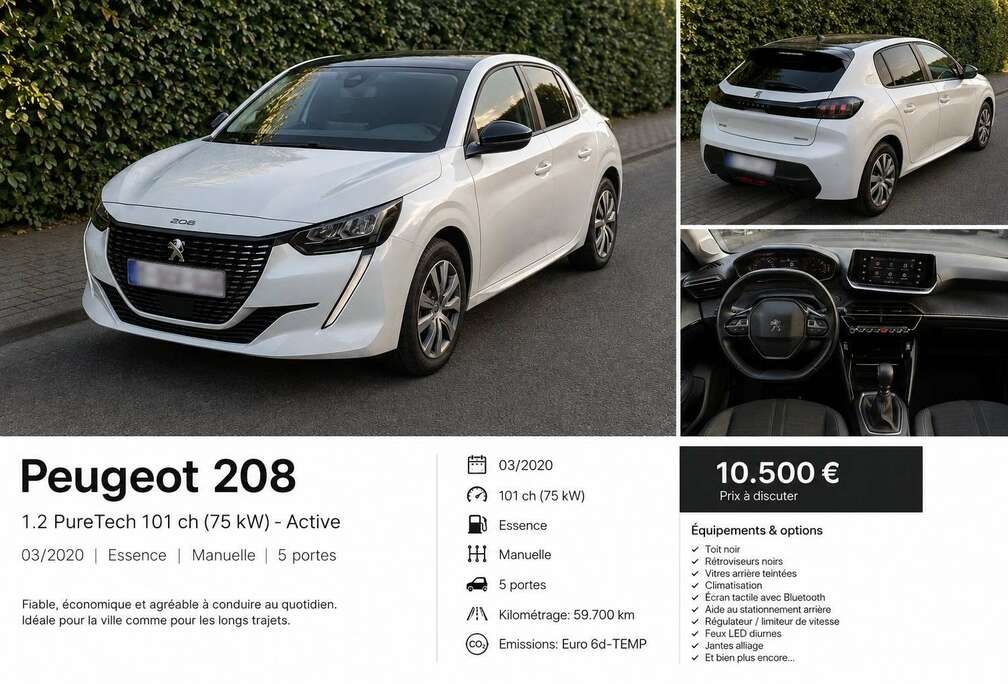 Peugeot 1.2i PureTech Active (EU6.3)