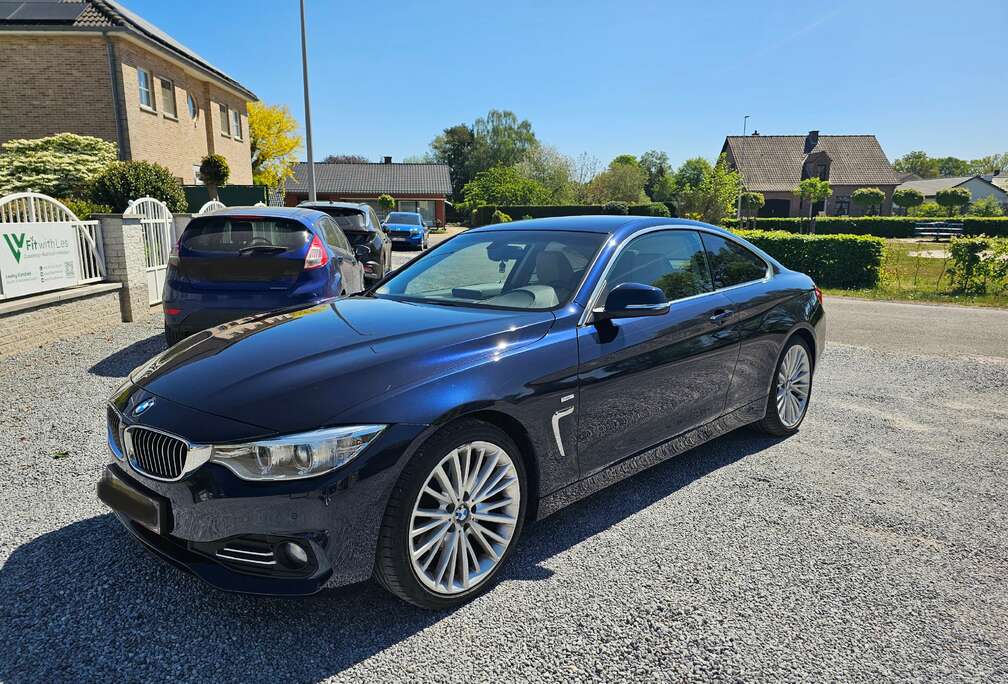 BMW Coupé 420d - Automaat- Luxury Line- chiptuned 220pk + donkere ruiten + 4 winterbanden
