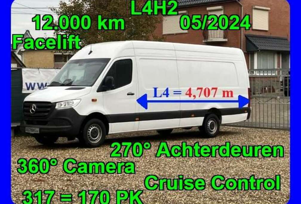 Mercedes-Benz 317 36.500 € + BTW / L4H2 L4 H2 XXL Extra LANG