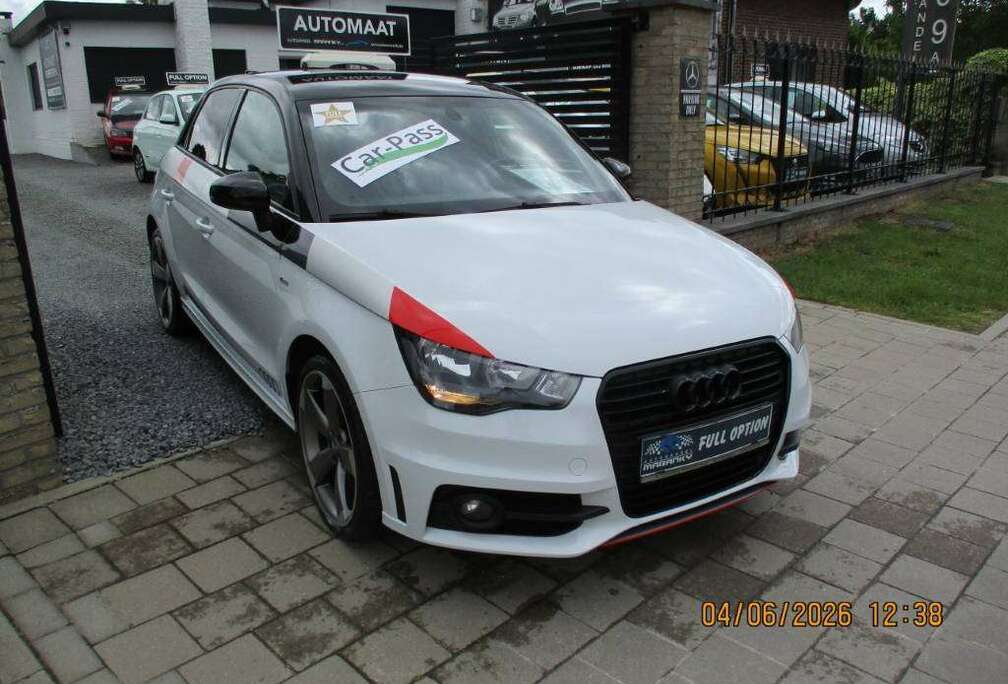 Audi A1 Sportback 1.4 TFSI 185PK S line AUTOMAAT F1 PEDDELS  DTM EDITION FULL OPTION TOPSTAAT NAVI LEDER AIROC ALU 18\