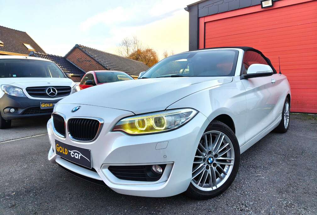 BMW Cabriolet 218d *TVA*LED*BI XENON*CUIR*NAVIGATION*