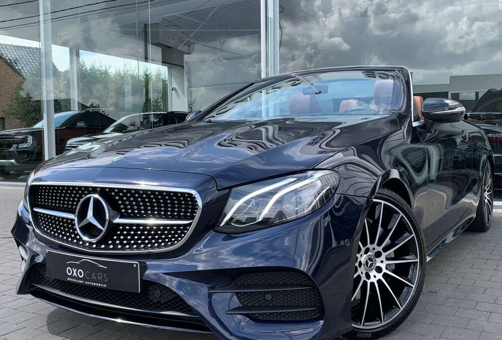 Mercedes-Benz E 200 CABRIOLET 184 CV / PACK AMG / CUIR COGNAC / GPS / CRUISE / ECLAIRAGE D’AMBIANCE / JANTES 20 / AIRSCARF / LED