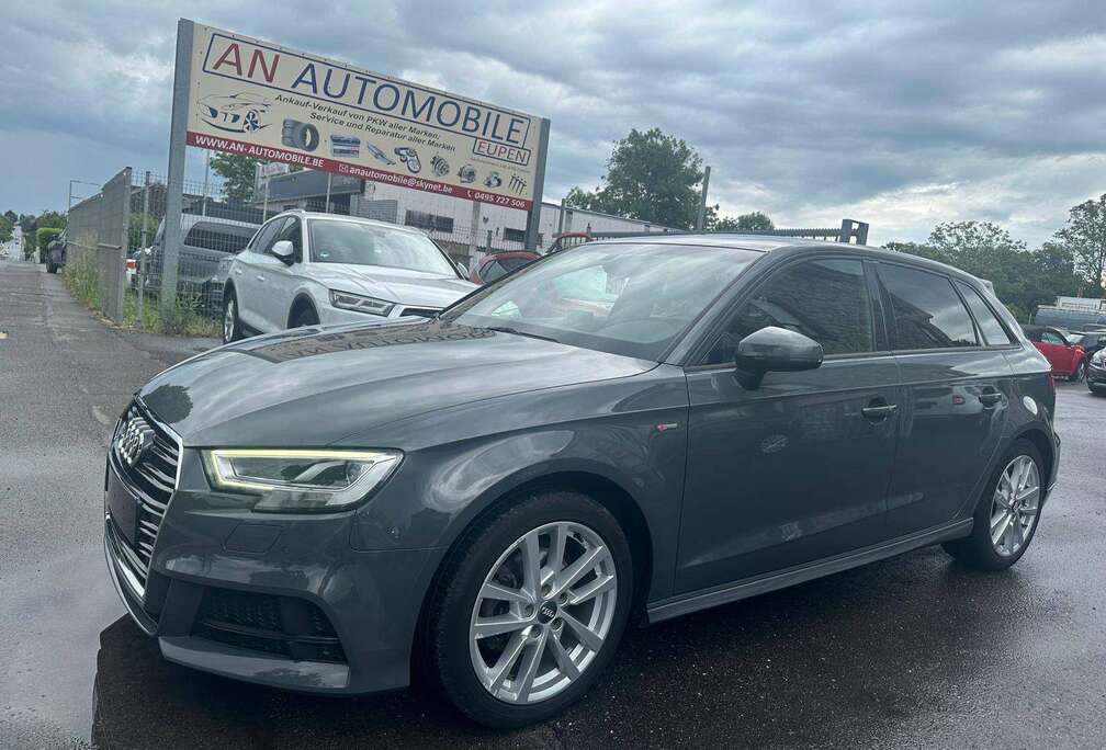 Audi A3 Sportback 30 TFSI  S-LINE-GPS-DETECT AVV-ARR-CUIR-SIEGES CHAUFFANTS