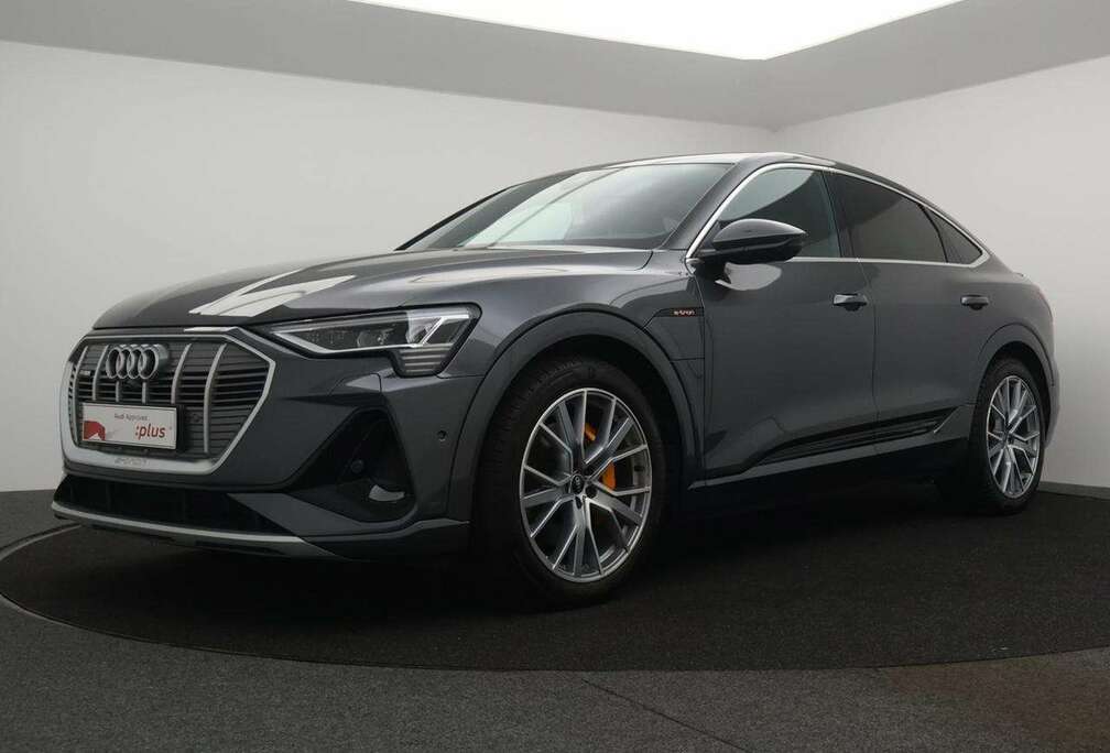 Audi Audi e-tron Sportback S-line 55 quattro 408PK *BRUINE LEDER*NAVI*APP CONNECT*BLTH*CRUISE*SPORTZETELS*CAMERA*ZETELVERWARMI
