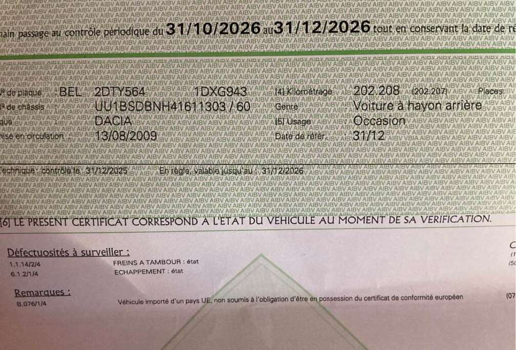 Dacia 1.2i Prêt a Immatriculé